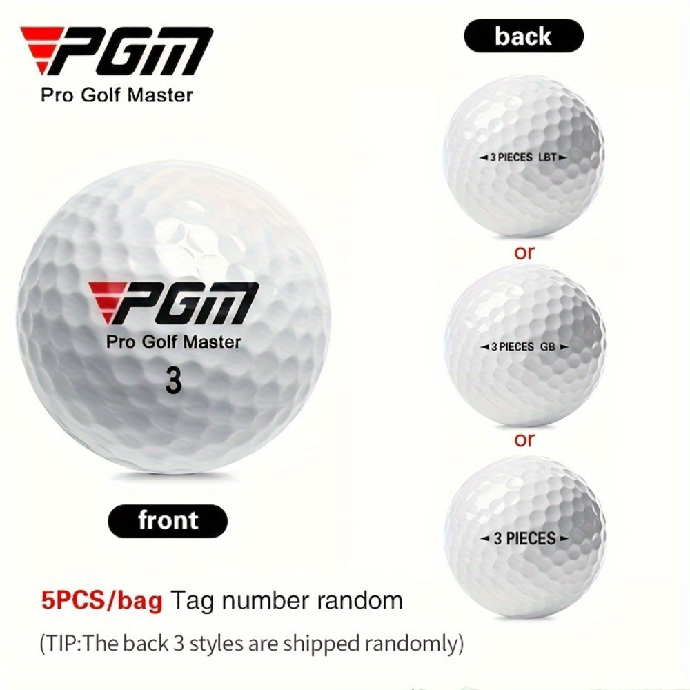 5pcs Q002 Model Golf Balls - Premium White Triple, 44g Weight, 80 Hardness - Golfing Excellence Redefined - Image 5