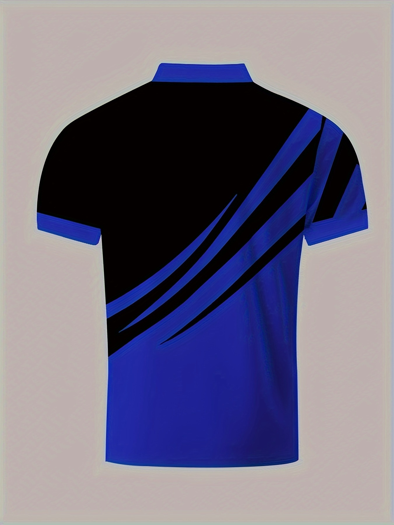 Men's Casual Color block Short Sleeve Lapel Shirt - Image 8