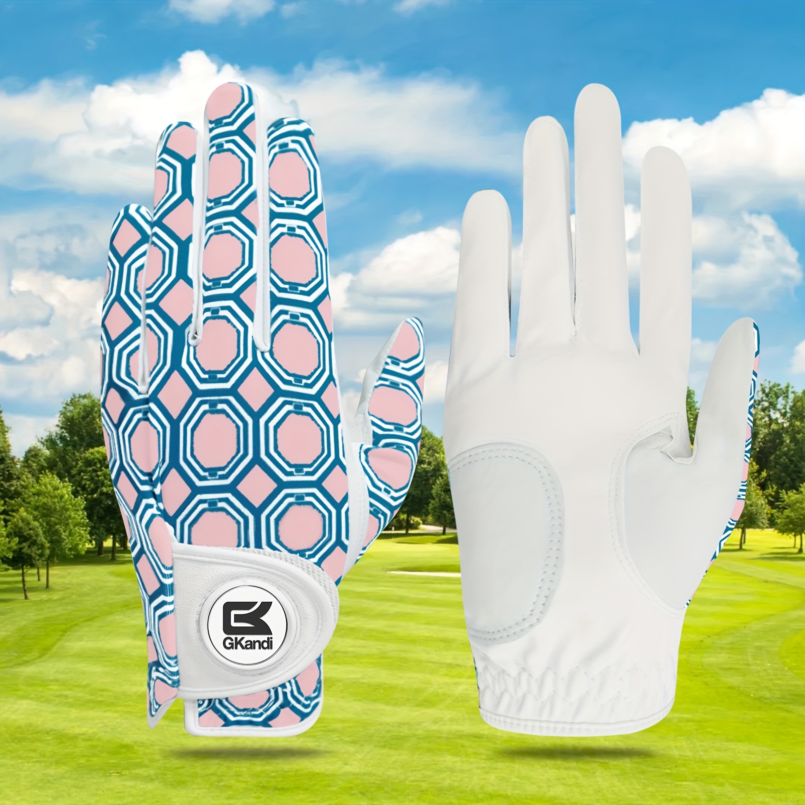 FINGER TEN Golf Gloves Women Left Hand with Ball Marker