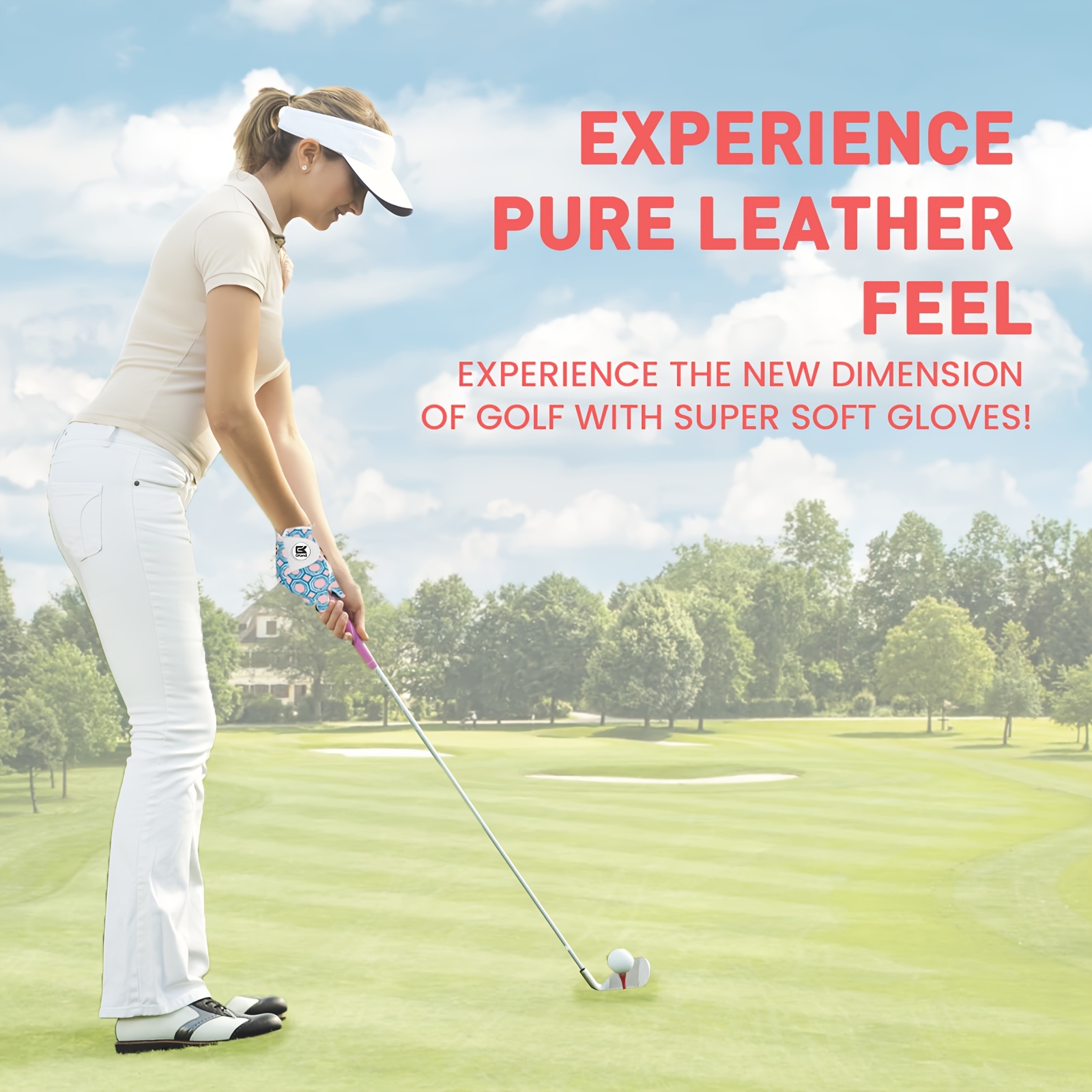 FINGER TEN Golf Gloves Women Left Hand with Ball Marker - Image 11