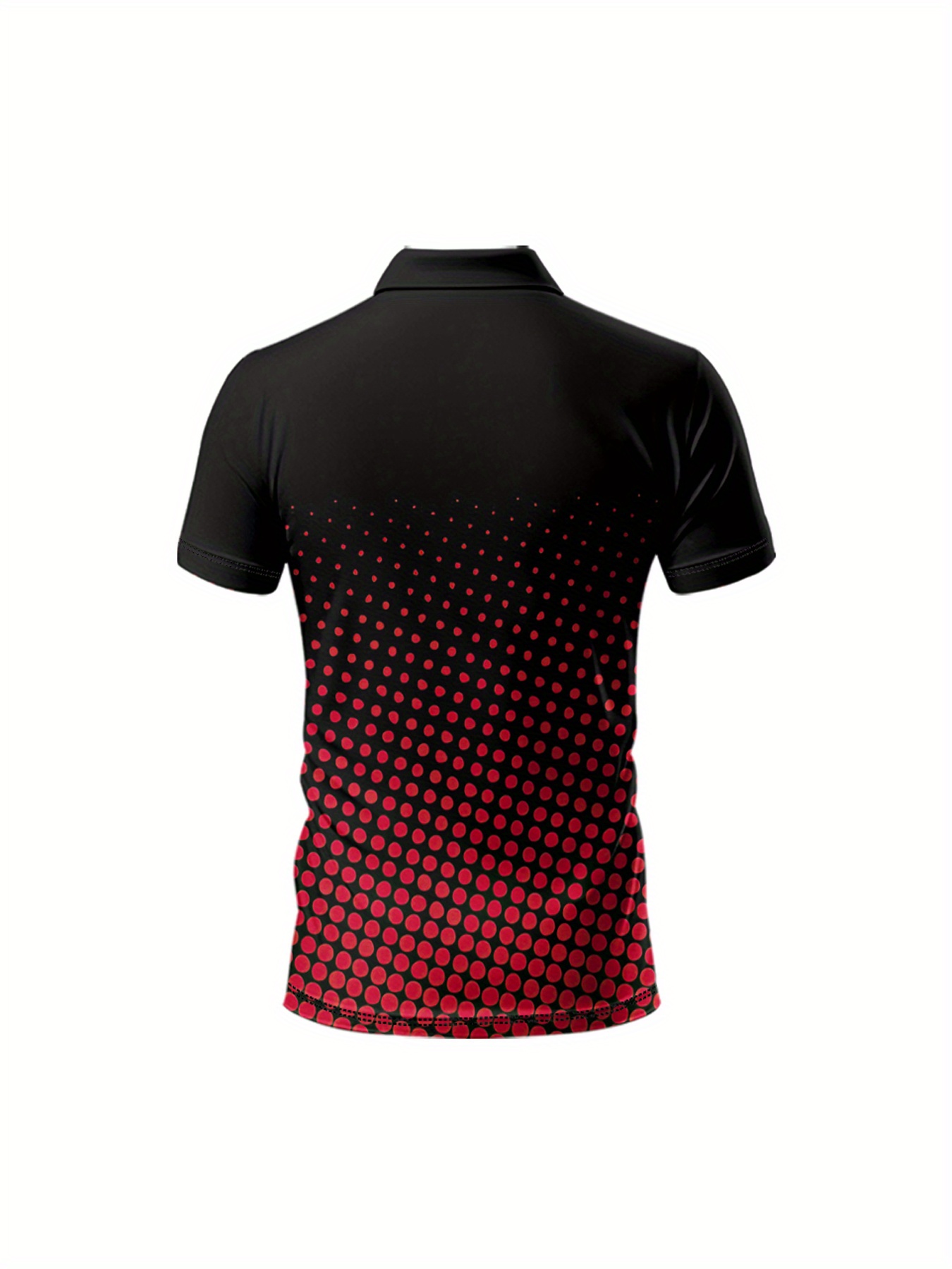 Men's Short-Sleeved Polo Shirt Featuring a Small Logo And a Golf Pattern - Image 2