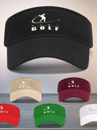 Lightweight Golfer Print Summer Sun Hat