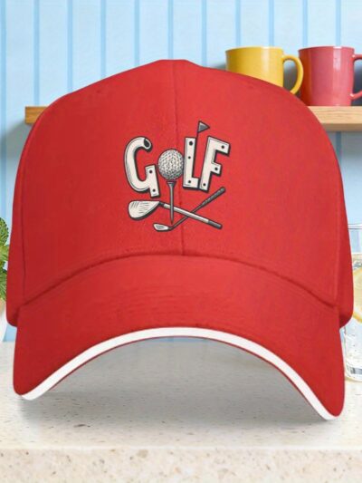 1pc Unisex Golf Printed Baseball Cap | Lightweight, Fashionable, Ideal for Golf Enthusiasts