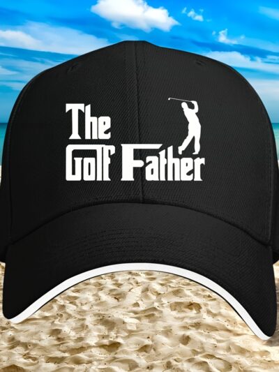 Lightweight Breathable Unisex Golf Father Printed Lettering & Baseball Cap