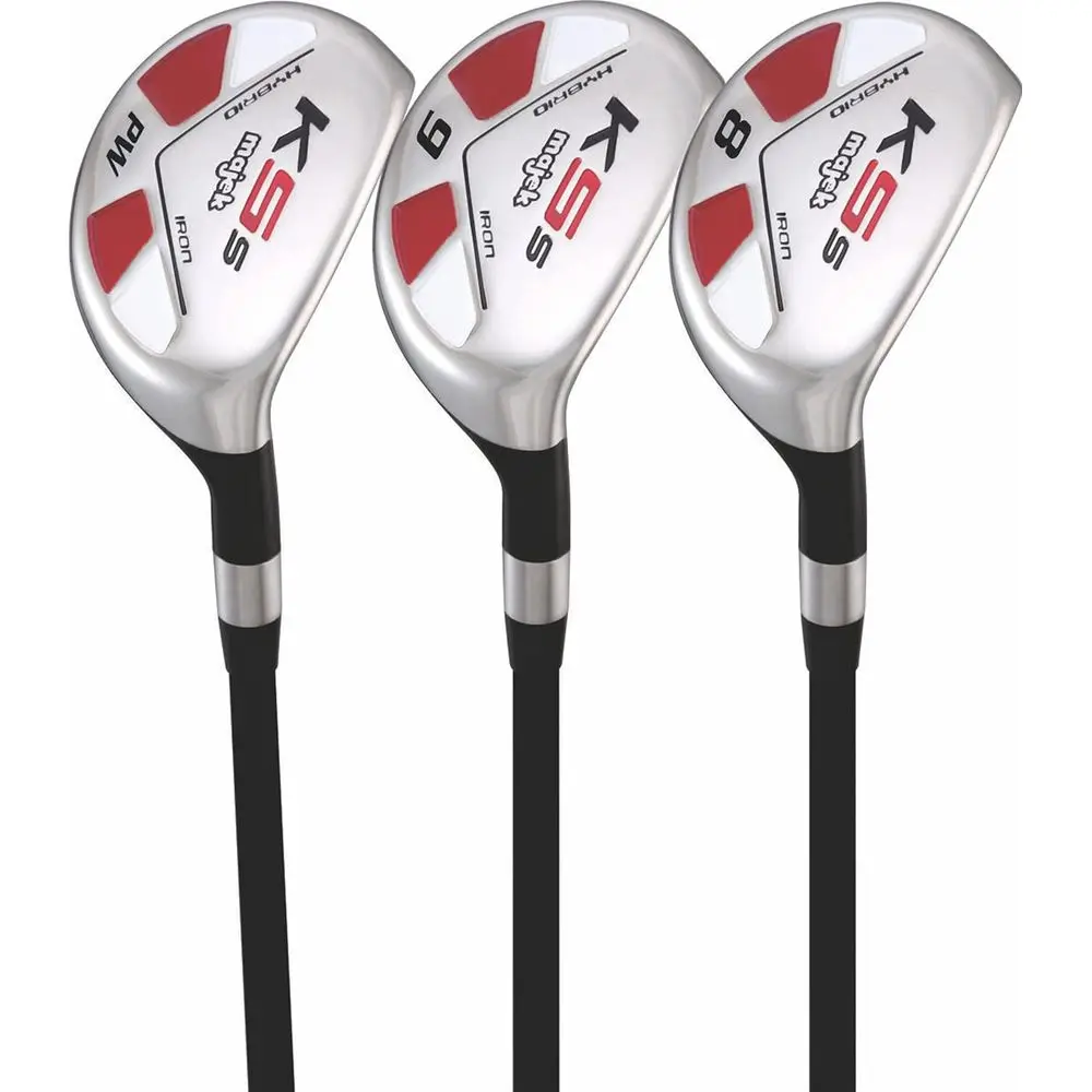 Men's Golf Hybrid Club Set, Includes 8, 9, Pitching Wedge, Utility Club