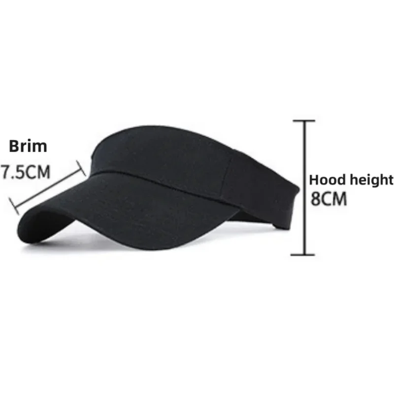Summer Sun Hats Sun Protection Hat Outdoor Sports Golf Hats Top-Empty Visor Empty Breathable Anti-UV Adjustable Cool Sun Cap - Image 5