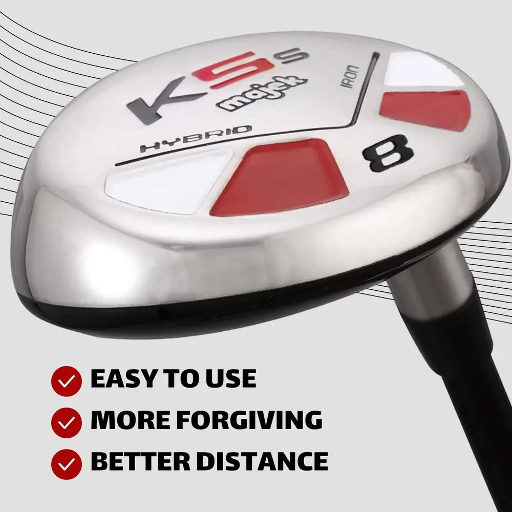 Men's Golf Hybrid Club Set, Includes 8, 9, Pitching Wedge, Utility Club - Image 4