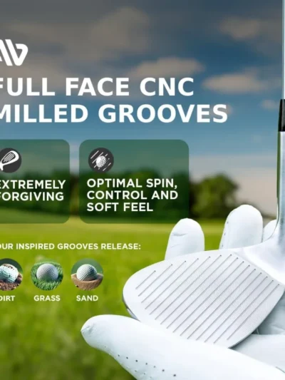 Premium Full Face Golf Wedges, Golf Wedge Set and Singles, 3 Wedges 52/56/60/70 Degree,Lob,Gap,Sand Golf Club for Men,