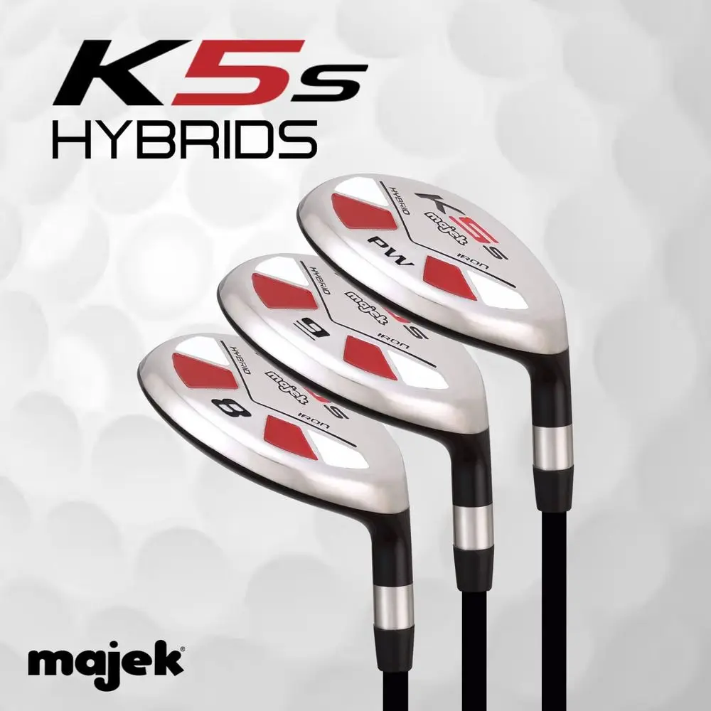 Men's Golf Hybrid Club Set, Includes 8, 9, Pitching Wedge, Utility Club - Image 2