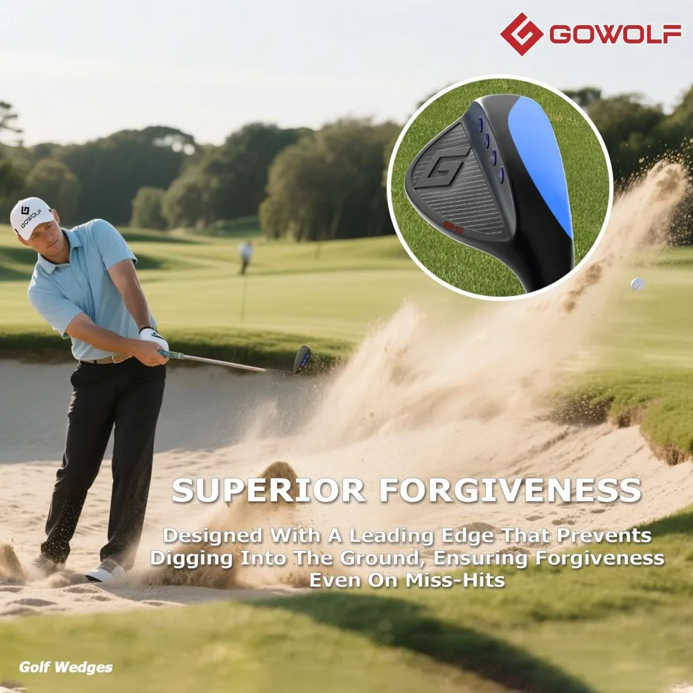 Gowolf Premium Forged Full Face Golf Wedges 50/52/54/56/58/60/69 Degree Individual or Set for Men - Image 4
