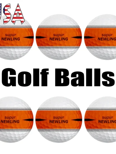 Rubber Ball Golf Balls High Stability 3 Layer 6 Colors Golfer