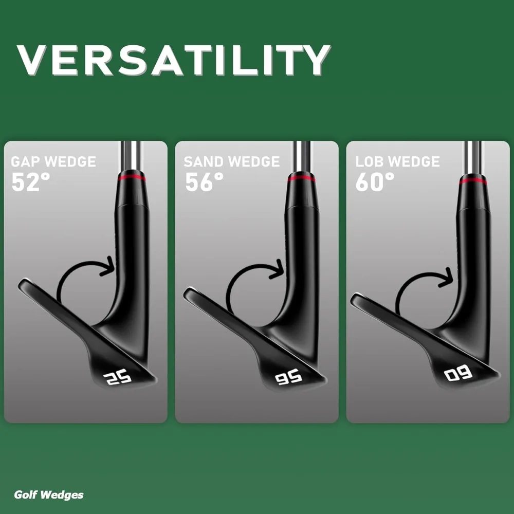 Gowolf Premium Forged Full Face Golf Wedges 50/52/54/56/58/60/69 Degree Individual or Set for Men - Image 6