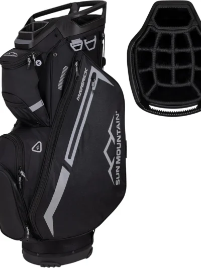 Lightweight 14-Way Divider Golf Bag with 9 Pockets, Ergonomic Straps for Men and Women, Ideal for Carts and Walking