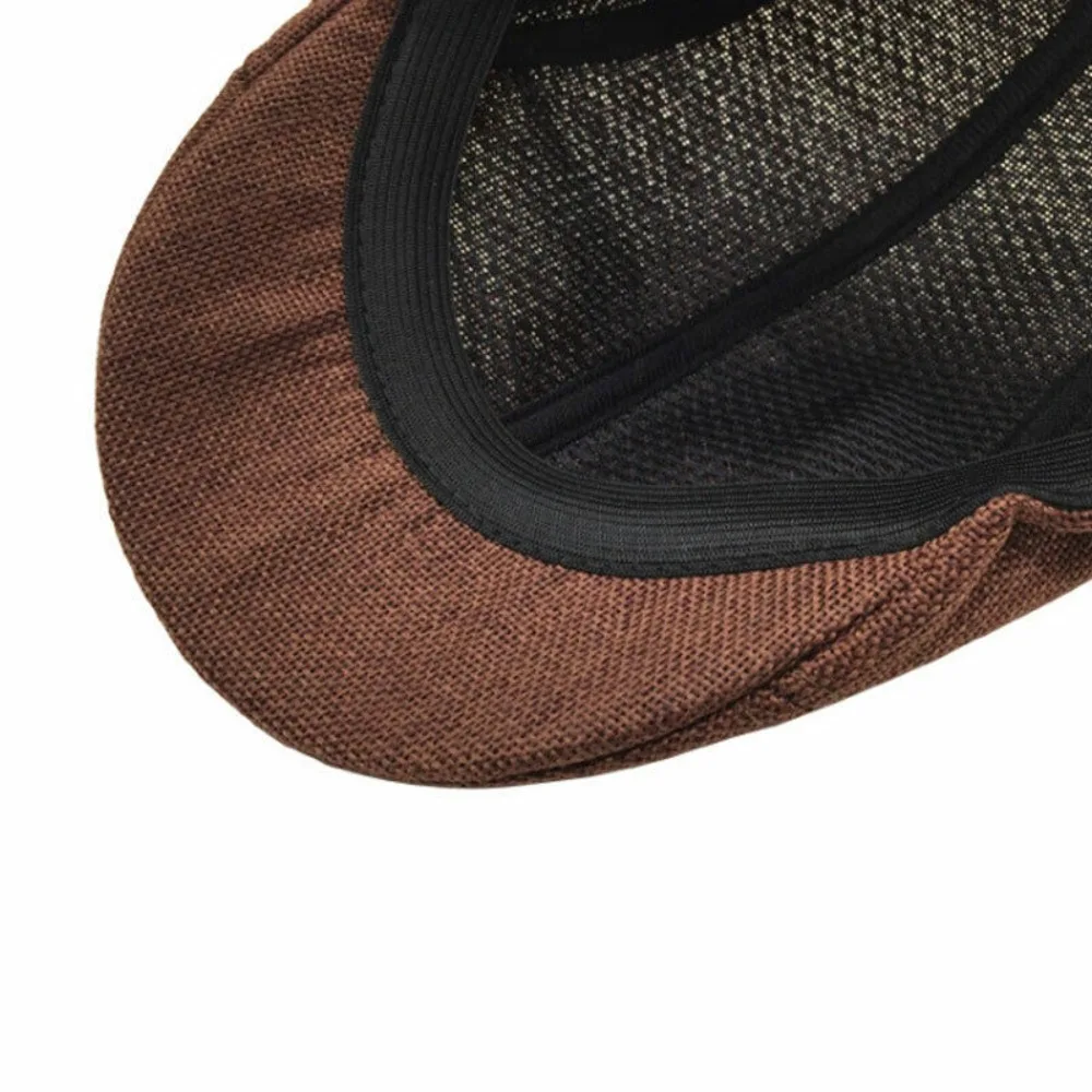 Peaky Newsboy Golf Driving Hat Caps Boys Mens Flat Cap Beret Cabbie Hat Vintage - Image 5