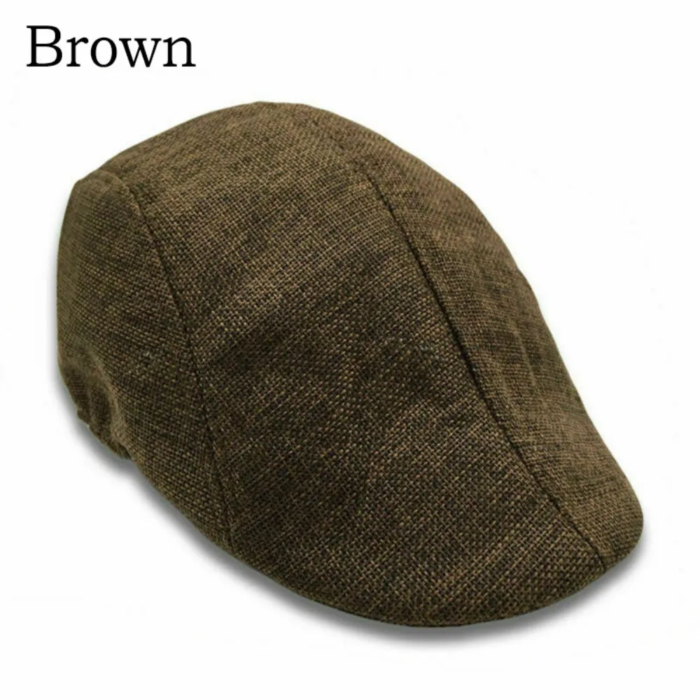 Peaky Newsboy Golf Driving Hat Caps Boys Mens Flat Cap Beret Cabbie Hat Vintage - Image 12